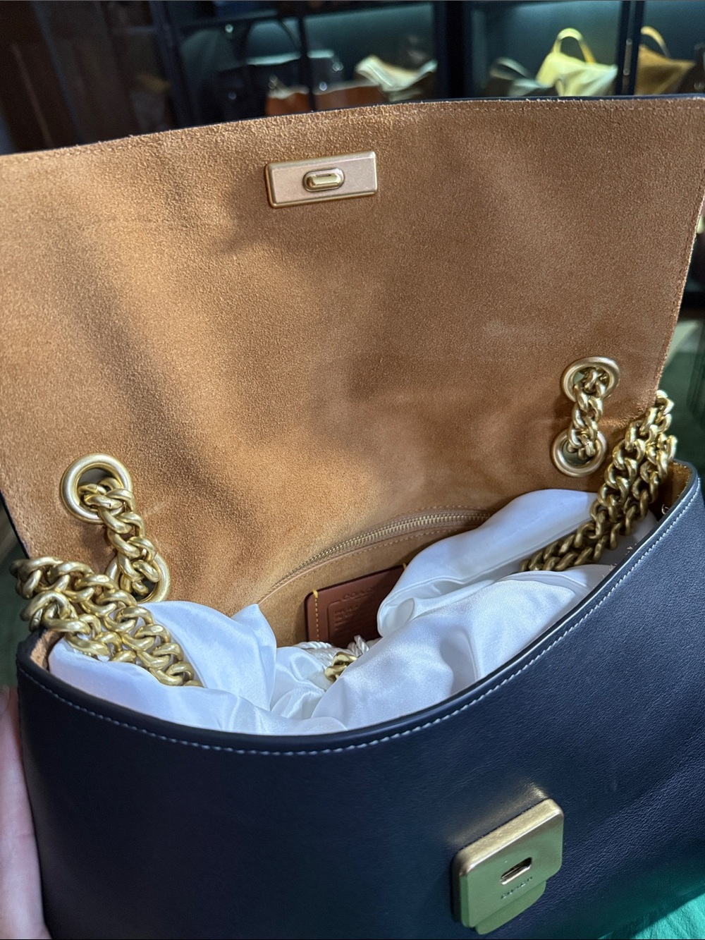 Coach Chain Chelsea 30 in Black - Picture 11 of 12